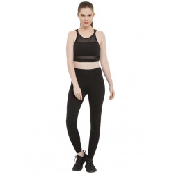 ACTIVE BLACK MESH SPORTS-BRA SET